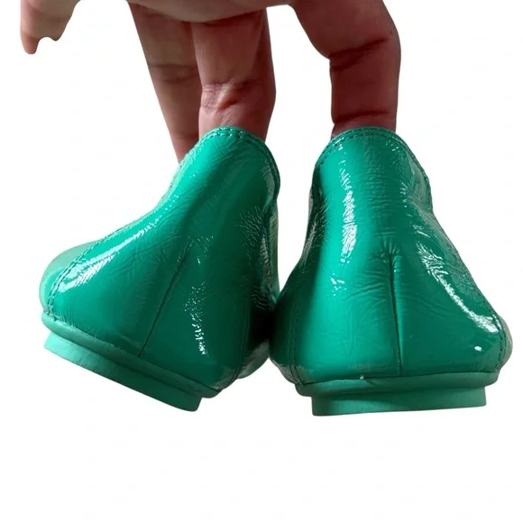 Cole Haan patent leather teal blue ballerina shoes size 7.5 - Picture 5 of 10